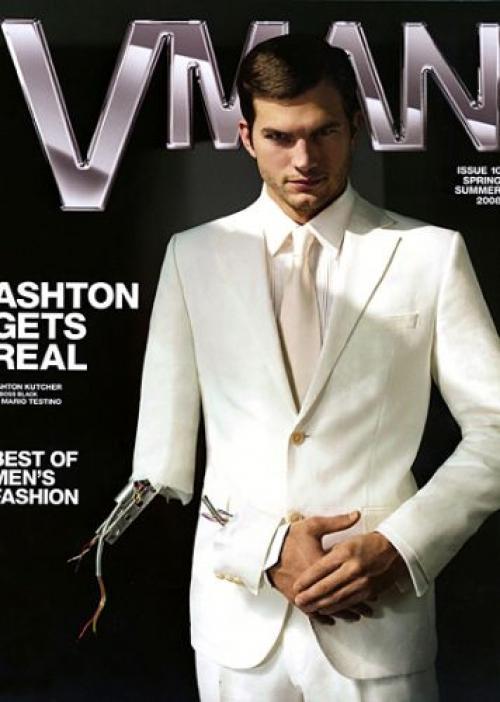 Эштон Катчер (Ashton Kutcher), обложка журнала VMan spring/summer 2008